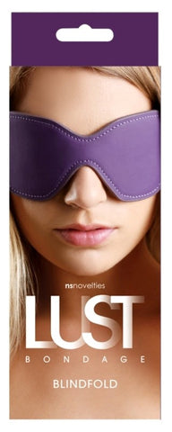 NS Novelties Lust Bondage Play Blindfold Purple Faux Fur Sensory Play - Masks And Blindfolds