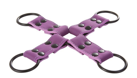 NS Novelties Lust Bondage Hogtie Purple Adjustable BDSM Restraint System - Cuffs and Restraints