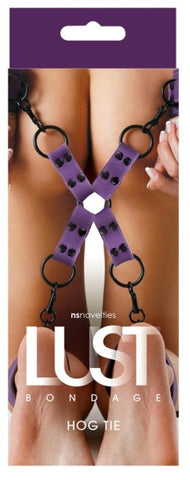 NS Novelties Lust Bondage Hogtie Purple Adjustable BDSM Restraint System - Cuffs and Restraints