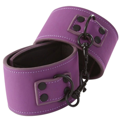 NS Novelties Lust Bondage Wrist Cuff Purple Premium Restraint Comfort - Cuffs and Restraints