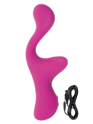 California Exotics Lust By Jopen L16 Pink Dual Motor Rechargeable Vibrator - Prostate Toys