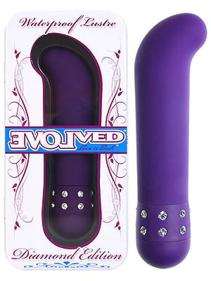 Evolved Lustre Diamond Edition Black Bullet Vibrator with Jeweled Controls - Waterproof Vibrators