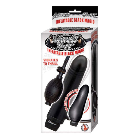 Nasstoys Mack Tuff Inflatable Black Magic Inflatable Vibrating Dildo - Inflatable Dildos and Vibrators