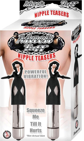 Nasstoys Mack Tuff Nipple Teasers Adjustable Clamps with Pull Straps - Nipple and Clit Clamps