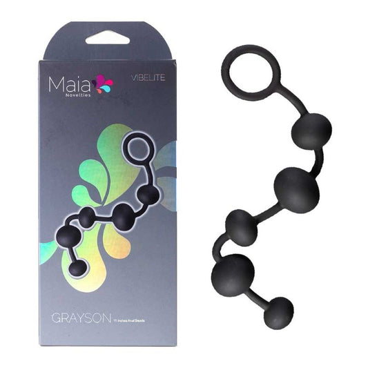 Maia GRAYSON Silicone Anal Beads Boost Your Erections - - Anal Beads and Balls