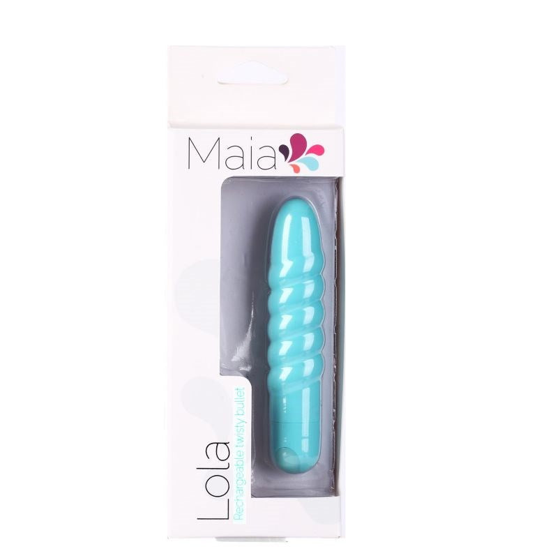 Maia Toys Lola Teal Rechargeable Bullet Vibrator 10 Speed Settings - - Bullet Vibrators