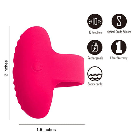 Maia Toys Maia RUBY Finger Stimulator Extraordinary Sensations Vibrator - Finger and Tongue Vibrators