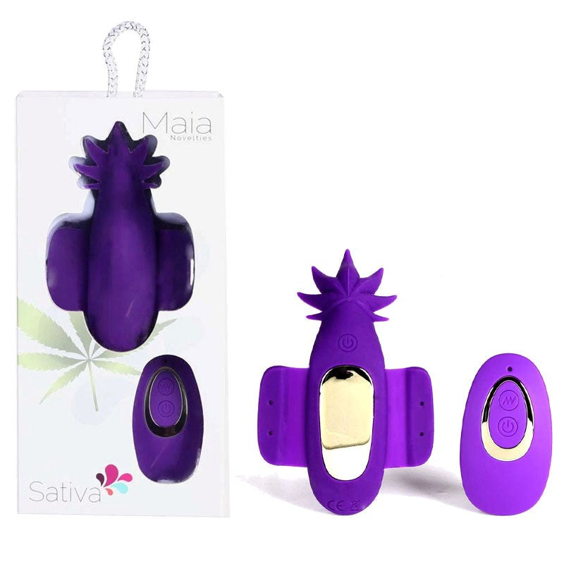 Maia Toys Maia Sativa 420 Rechargeable Remote Panty Vibrator - - Remote Control Vibrators