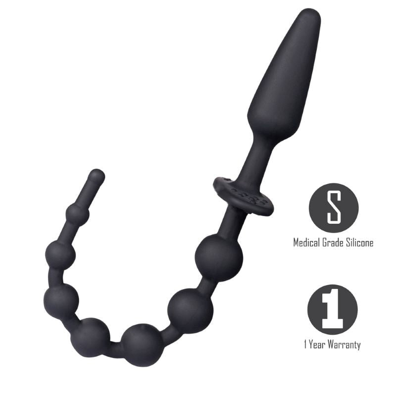 Maia SORRA Anal Plug with Beads Snug as Hell - - Anal Beads and Balls
