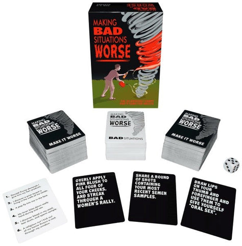 Kheper Games Making Bad Situations Worse Adult Party Game with Humor Cards - Sex Games, Coupons and Tricks