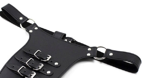 BDStyle Male Chastity Harness with Penile Straps Adjustable Restriction - Ball and Cock Toys
