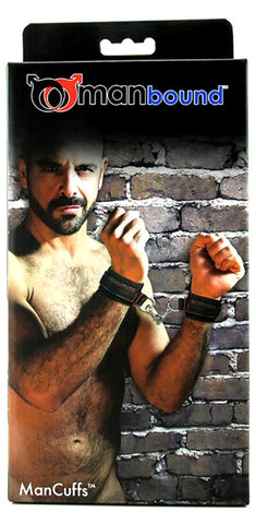 Sportsheets Manbound Mancuffs Hook and Loop Bondage Restraints - Cuffs and Restraints