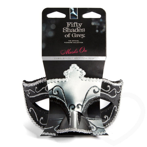 Love Honey Masks On Masquerade Mask Twin Pack for Roleplay Fantasy - Masks And Blindfolds