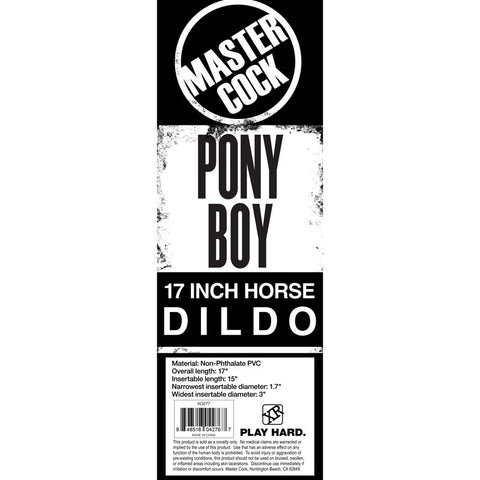 XR Brands Master Series Equine Delight 17 Inch Horse Dildo Premium Silicone - Non-Realistic Dildos