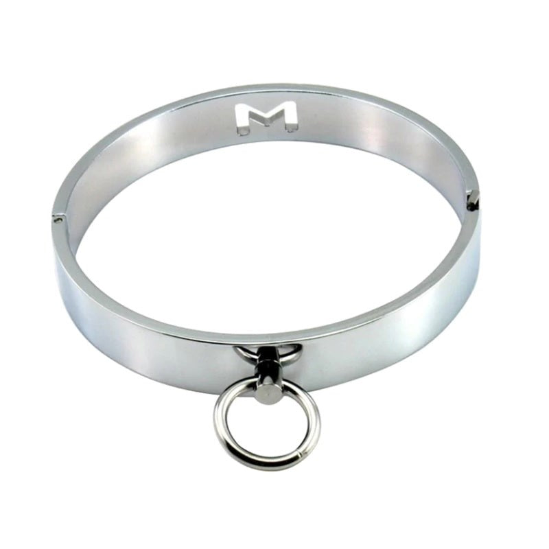 BDStyle Master Metal Collar Premium Stainless Steel BDSM Restraint - - Collars and Leads