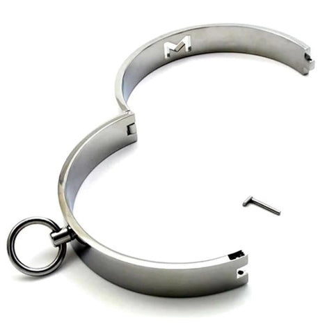 BDStyle Master Metal Collar Premium Stainless Steel BDSM Restraint - Collars and Leads