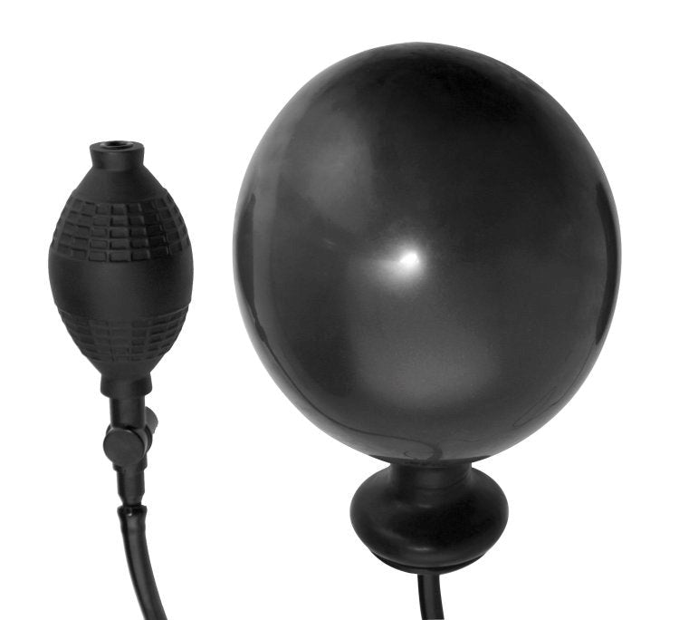 XR Brands Master Series Expand Inflatable Anal Plug with Hand Pump Control - - Inflatable Dildos and Vibrators