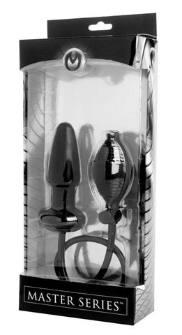 XR Brands Master Series Expand Inflatable Anal Plug with Hand Pump Control - Inflatable Dildos and Vibrators