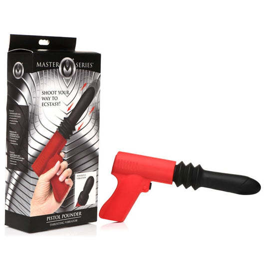 XR Brands Master Series Pistola Pounder Rechargeable Thrusting Vibrator - - G-Spot Vibrators