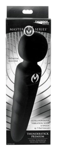 XR Brands Master Series Thunderstick Premium Ultra Powerful Silicone Wand Vibrator - Body Wands
