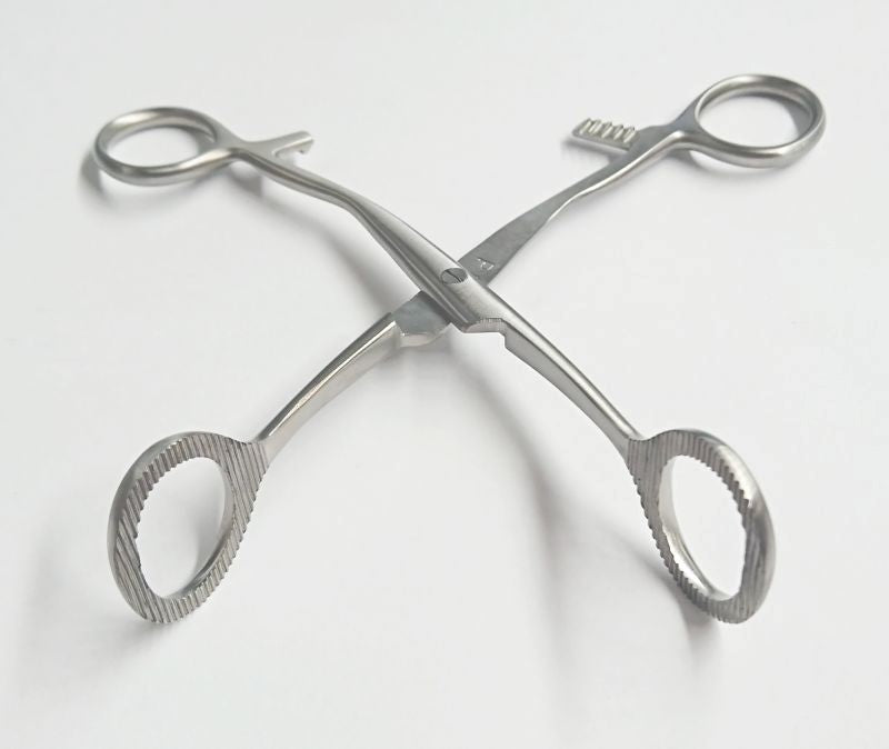 Hells Couture Medical Steel Clamp Forceps Surgical Steel BDSM Clamps - - Dental and Clinical