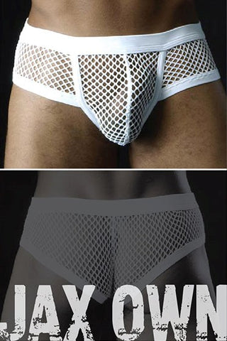 Ella Bidoe Mesh Mens Boxers White 2XL Breathable Comfort Design - Jocks and G-Strings