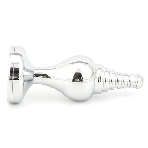 BDStyle Metal Cusp Head Butt Plug Sparkler Premium Metal Anal Sex Toy - Steel Sex Toys
