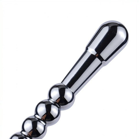 BDStyle Metal Dildo Handle with Leather Whip Dual Function BDSM Tool - Whips And Crops