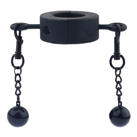 BDStyle Metallic Testicle Stretcher Weights 2 Balls for CBT Play - Ball and Cock Toys