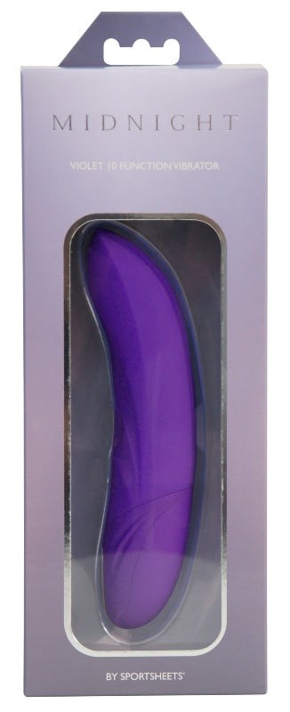 Sportsheets Midnight Violet 10 Function Vibrator 10 Vibration Patterns - - G-Spot Vibrators