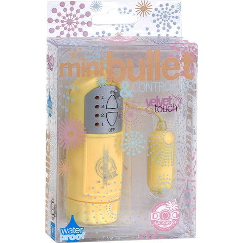 Doc Johnson Mini Bullet Vibrator and Controller Compact Clitoral Stimulation - Mini & Slim Vibrators