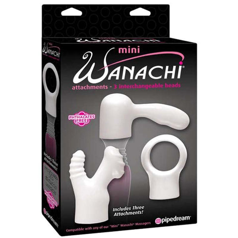 California Exotics Mini Wanachi Attachments 3 Piece Vibrator Set - Body Wands