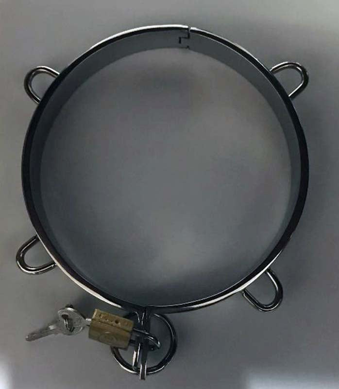 Hells Couture Minion Steel Collar Medical Grade Steel BDSM Restraint - - Collars and Leads