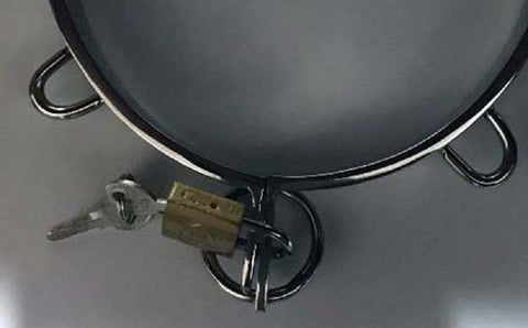 Hells Couture Minion Steel Collar Medical Grade Steel BDSM Restraint - Collars and Leads