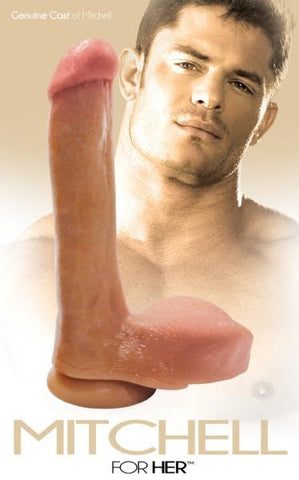 C1R Releasing Mitchell for Her Genuine Cast Dildo with Suction Cup Base - Realistic Dildos
