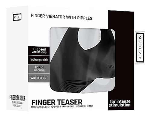 Shots Toys Mjuze Rechargeable Finger Vibrator with 10 Vibration Modes - Finger and Tongue Vibrators