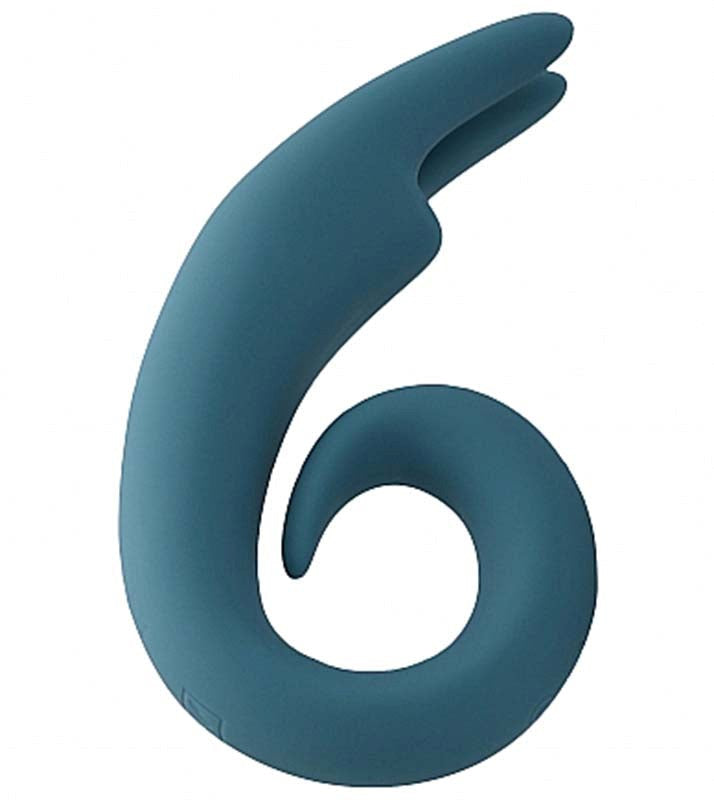 Shots Toys Mjuze The Lithe Blue Vibrator for Versatile Pleasure - - Clit Ticklers and Pulsators