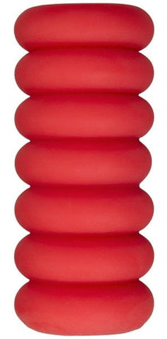 Doc Johnson Mood Thrill Masturbator Body Safe CRings Triple Texture Tunnel - Masturbators and Strokers