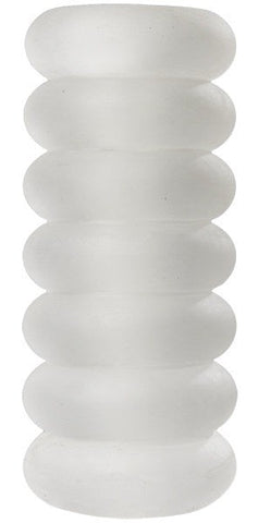 Doc Johnson Mood Thrill Masturbator Body Safe CRings Triple Texture Tunnel - Masturbators and Strokers