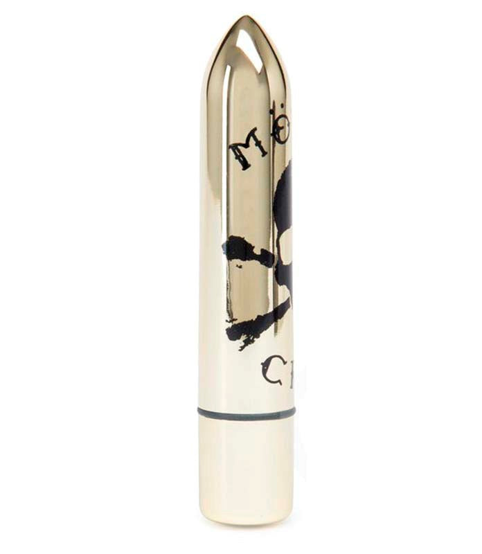 Love Honey Motley Crue Classic Skull 10 Function Bullet Vibrator Gold - - Personal Massagers