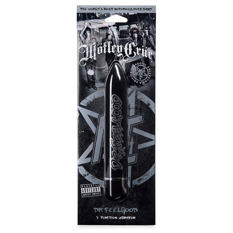Love Honey Motley Crue Dr Feelgood 7 Function Vibrator Black Waterproof - - Bullet Vibrators