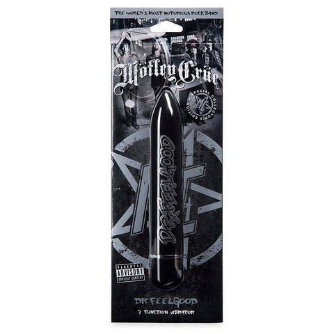 Love Honey Motley Crue Dr Feelgood 7 Function Vibrator Black Waterproof - Bullet Vibrators