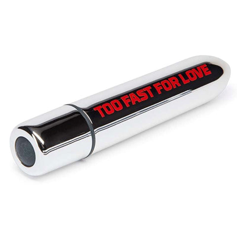 Love Honey Motley Crue Too Fast For Love 10 Function Bullet Vibrator Silver - Personal Massagers