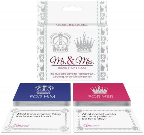 Kheper Games Mr and Mrs Trivia Card Game Wedding Party - Sex Games, Coupons and Tricks