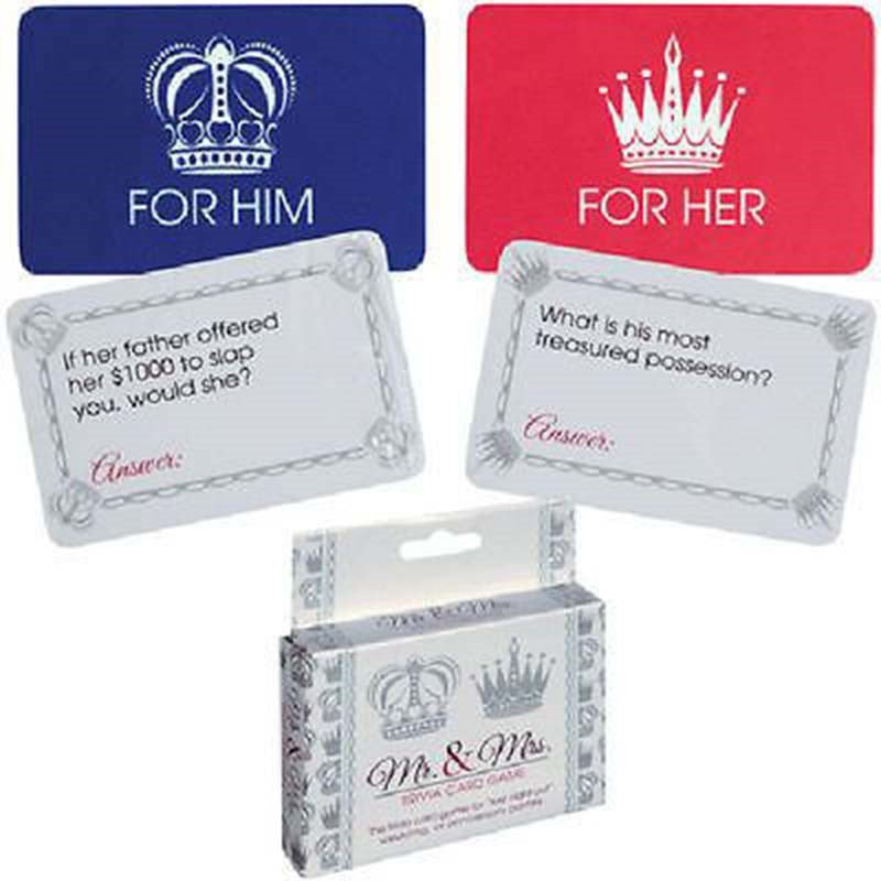 Kheper Games Mr and Mrs Trivia Card Game Wedding Party - - Sex Games, Coupons and Tricks