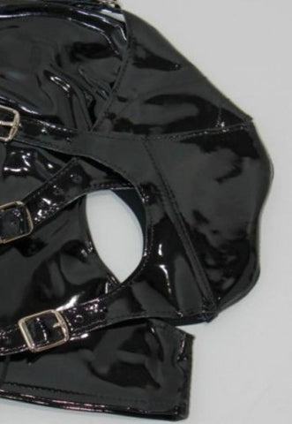 Multiplex Bondage Hood Faux Leather - Bondage Hoods
