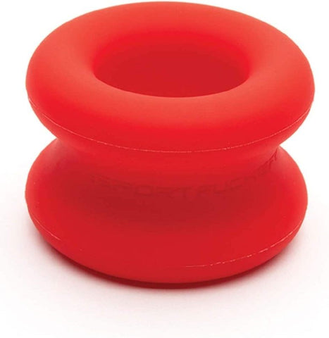 Sport Fucker Muscle Ball Stretcher Red Silicone Ball Weight - Ball and Cock Toys