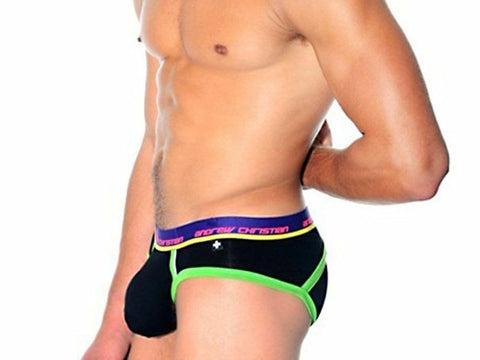Andrew Christian NanoFit Breeze Brief Burgundy Premium Support Underwear - Mens Briefs And Boxers