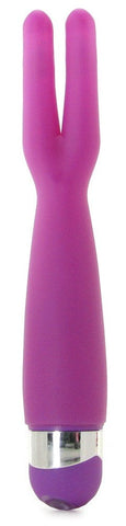 Nasstoys Naughty Climaxer Rechargeable Purple Silicone Vibrator - Clit Ticklers and Pulsators