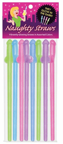Kheper Games Naughty Penis Straws Glow in The Dark Accessories - Sex Games, Coupons and Tricks